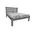 Solid Wood Twin Bed Frame In Gray