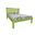 Solid Wood Twin Bed Frame In Lime Green