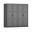 Urban 4-Door Wardrobe with Raised Panel Doors In Gray