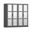 Urban 4-Door Wardrobe with Mirrored Doors In Gray