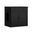 Solid Wood Ziva 2-Door Cat Litter Box Enclosure In Black
