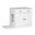 Solid Wood Ziva 2-Door Cat Litter Box Enclosure With Litter Catch In White