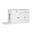Solid Wood Ziva 3-Door Cat Litter Box Enclosure With Litter Catch In White