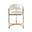 Solstice Counter Height Chair In Cream Velvet with Polished Gold Metal Frame