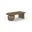 Solum Ash Wood and Oak Veneer Coffee Table In Brown