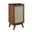Soma 18 Inch Bathroom Vanity In Walnut and Black