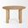 Soma 48 Inch Acacia Wood Round Dining Table In Brown