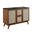 Soma 48 Inch Double Sink Bathroom Vanity In Walnut and Black