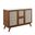 Soma 48 Inch Double Sink Bathroom Vanity In Walnut and White