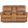 Somers Power Console Loveseat with Power Headrest In Brown