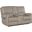Somers Power Console Loveseat with Power Headrest In Gray