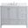 Sommerville 42 Inch Single Bathroom Vanity In Grey With Backsplash