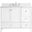 Sommerville 42 Inch Single Bathroom Vanity In White With Backsplash