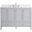 Sommerville 48 Inch Single Bathroom Vanity In Grey With Backsplash