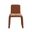 Sona Dining Chair In Amber Burnt Orange Fabric