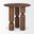 Sonel Pedestal Medium Acacia Wood Foyer Table In Brown
