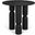 Sonel Wood Pedestal Foyer Table In Matte Black