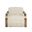 Sonesta Lounge Chair In Haute Cobblestone and Antique Brass