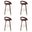 Sonia 26 Inch Counter Height Swivel Bar Stool Set of 4 In Brown and Walnut