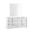 Sonia Mirror In White and Grey