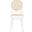 Sonia White and Natural Cane Dining Chair Set of 2