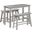 Sonoma 4 Piece Pub Set In Storm Gray Wire-Brush Finish
