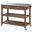 Sonoma Kitchen Cart With Stainless Steel Top In Barnwood Wire-Brush