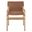 Sonora Leather Dining Chair In Chestnut Tan