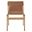 Sonora Leather Dining Side Chair In Chestnut Tan