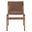 Sonora Leather Dining Side Chair In Nutmeg Brown
