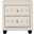 Sophia Crystal Tufted 2-Drawer Nightstand In Cream