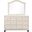 Sophia Crystal Tufted 7-Drawer Dresser In Cream