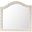 Sophia Crystal Tufted Mirror In Cream
