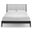 Sophia Full Size Bed with Upholstered Headboard In Black