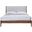 Sophia Full Size Bed with Upholstered Headboard In Walnut