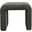 Sophia Curved Upholstered Waterfall Jacquard Petite Ottoman Bench Set of 2 In Forest