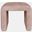 Sophia Curved Upholstered Waterfall Jacquard Petite Ottoman Bench Set of 2 In Pink