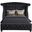 Sophia Upholstery King Size Bed Made With Wood In Black