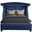 Sophia Upholstery Queen Size Bed Made With Wood In Blue