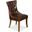 Sophie Brown Leather Side Chair Set Of 2 52774
