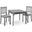 Sorelle Imagination Table And Chair Set In Gray