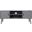 Sorrel Mid Century 2 Door 1 Shelf Media Stand in Distressed Grey