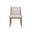 Sorrento Dining Chair In Drift Brown and Palazzo Cream