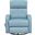 Sorrento Swivel Glider Reclining Chair In Blue