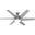 Sotto 52 Inch Ceiling Fan with LED Light Kit and Handheld Remote In Brushed Nickel and Matte Nickel
