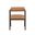 Sova Dining Armchair In Antique Brown and Sahara Camel