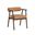 Sova Dining Armchair In Antique Brown and Sahara Camel