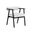 Sova Dining Armchair In Black and Copenhagen White