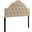 Sovereign Beige Queen Upholstered Fabric Headboard