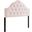 Sovereign Pink Queen Diamond Tufted Performance Velvet Headboard
